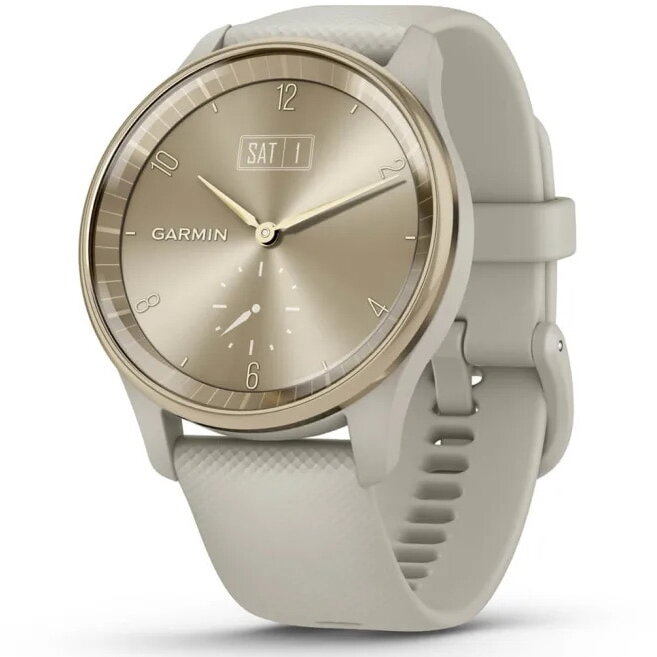 Ceas Smartwatch Garmin Vivomove Trend, Ww, Silicone, French Gray