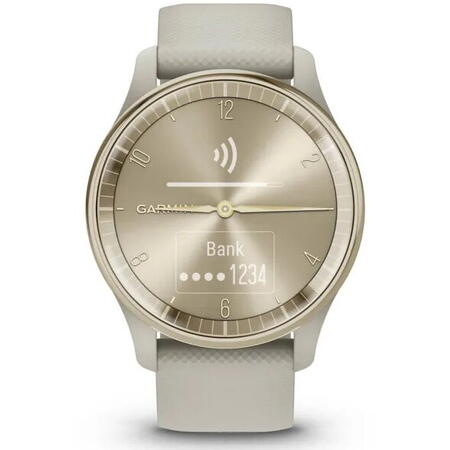 Ceas smartwatch Garmin vivomove Trend, WW, Silicone, French Gray