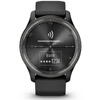 Ceas smartwatch Garmin vivomove Trend, WW, Silicone, Black
