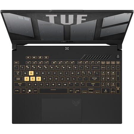 Laptop Gaming ASUS TUF F15 FX507ZC4 cu procesor Intel® Core™ i7-12700H pana la 4.70 GHz, 15.6", Full HD, IPS, 144Hz, 16GB, 512GB SSD, NVIDIA® GeForce RTX™ 3050 4GB GDDR6, No OS, Jaeger Gray
