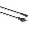 Cablu componente LINDY Europlug 2 pin Male - IEC 320 C7 Female, 5m, negru