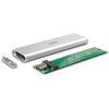 LINDY Rack SSD, M.2 SATA, USB-C 3.2, Silver