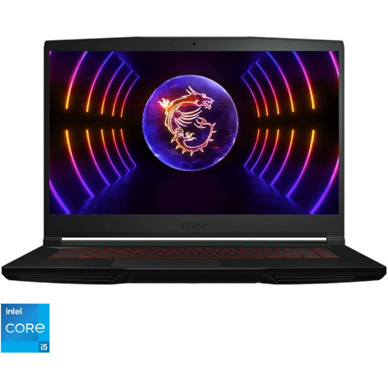 Laptop Msi Gaming 15.6&#039;&#039; Thin Gf63 12ve, Fhd 144hz, Procesor Intel® Core™ I5-12450h (12m Cache, Up To 4.40 Ghz), 16gb Ddr4, 1tb Ssd, Geforce Rtx 4050 6gb, No Os, Black