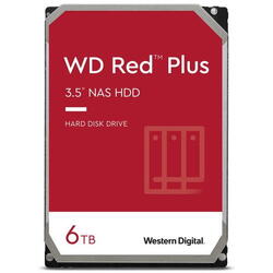 Western Digital Hard Drive Red Plus WD60EFPX - 6 TB - 3.5" - SATA 6 GB/s