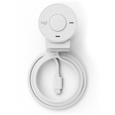 Camera web Logitech Brio 300, Full HD 1080p, RightLight 2, 70 FoV, USB-C, Privacy - Off White