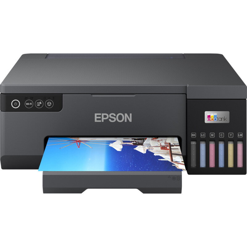 Imprimanta inkjet color foto CISS Epson L8050, dimensiune A4, 6 culori, viteza max 8ppm alb-negru, 8ppm color, rezolutie 5760x1440dpi