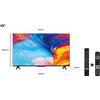 Televizor LED TCL 43P635, 108 cm, Smart Google TV, 4K Ultra HD, Clasa F