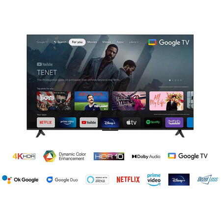 Televizor LED TCL 50P635, 126 cm, Smart Google TV, 4K Ultra HD, Clasa F