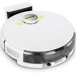 Robot aspirare Karcher RCV 5 *EU, WiFi, 36W, aspirator si mop, navigatie LiDar, 5200mAh, autonomie 120 de minute, putere de aspirare 5000 Pa, recipient praf 330ml, recipient apa 240ml, Alb