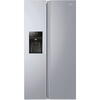 Side by side Haier HSR3918FIPG, 515 l, Total No Frost, Display touch, Dispenser apa si gheata, Clasa F, H 177 cm, Gentle Silver