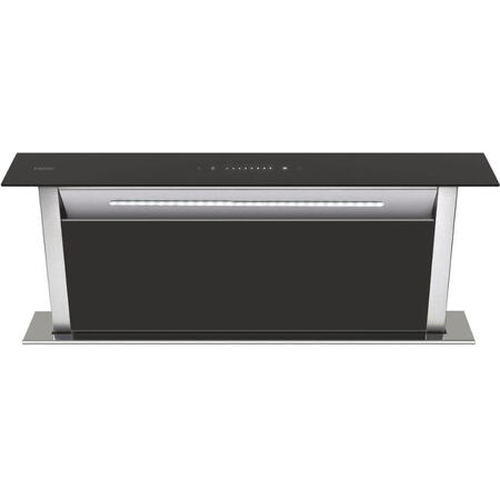 Hota decorativa Haier HADD9SS6B, 1 motor, 605 m3/h, L 88 cm, negru