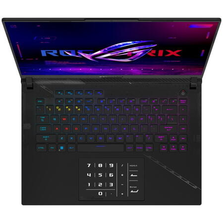 Laptop Gaming ASUS ROG Strix SCAR 16 G634JY cu procesor Intel® Core™ i9-13980HX pana la 5.60 GHz, 16", QHD+, 240Hz, 32GB, 2 x 1TB SSD RAID 0, NVIDIA® GeForce RTX™ 4090 16GB GDDR6, No OS, Off Black