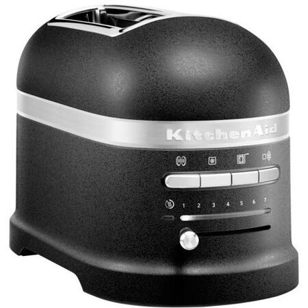 Prajitor de paine KitchenAid Artisan 5KMT2204EBK, 2 sloturi, 1250 W, cast iron black