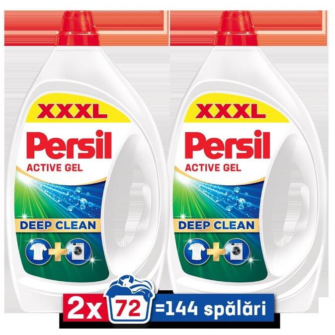 Detergent lichid pentru rufe Persil Deep Clean Universal, 144 spalari, 2x3.24L