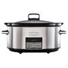 Slow cooker Crock-Pot CSC063X-01, 7.5 l, digital, vas ceramica, capac de sticla, inox