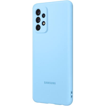 Husa de protectie Samsung Silicon pentru A72, Blue