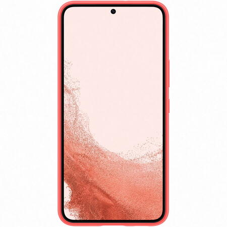 Husa de protectie Samsung Silicone Cover pentru Galaxy S21 FE 5G, Coral