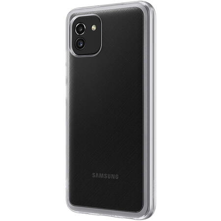 Husa de protectie Samsung Soft Clear Cover pentru Galaxy A03, Transparent