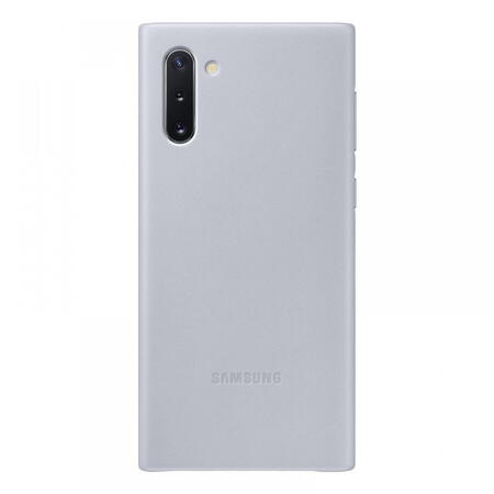 Husa de protectie Samsung Leather pentru Samsung Galaxy Note 10, Gray