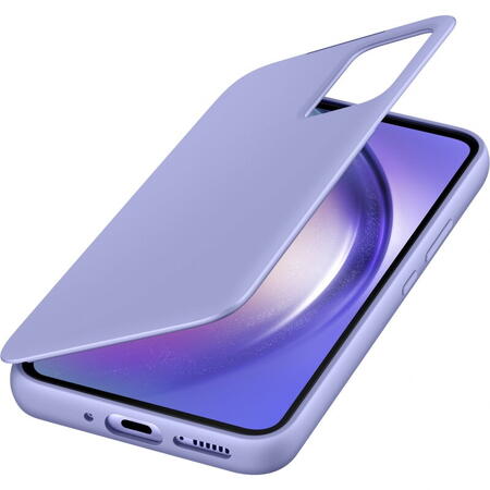 Husa de protectie Samsung Smart View Wallet Case pentru Galaxy A54, Blueberry