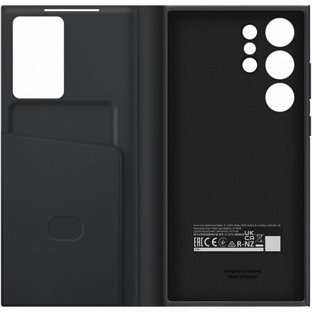 Husa de protectie Samsung Smart View Wallet Case pentru Galaxy S23 Ultra, Black