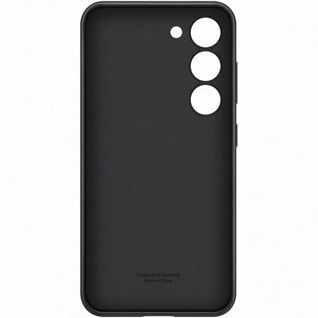 Husa de protectie Samsung Leather Case pentru Galaxy S23, Black