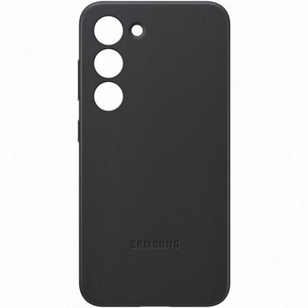 Husa de protectie Samsung Leather Case pentru Galaxy S23, Black