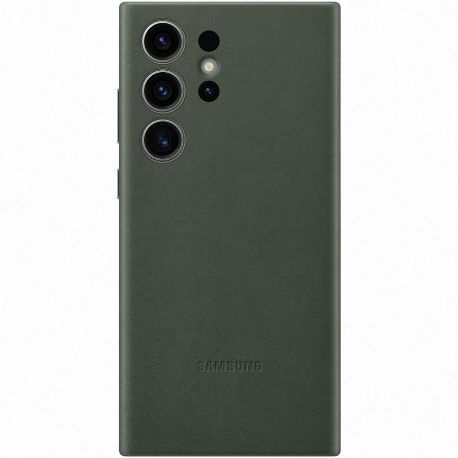 Husa de protectie Samsung Leather Case pentru Galaxy S23 Ultra, Green