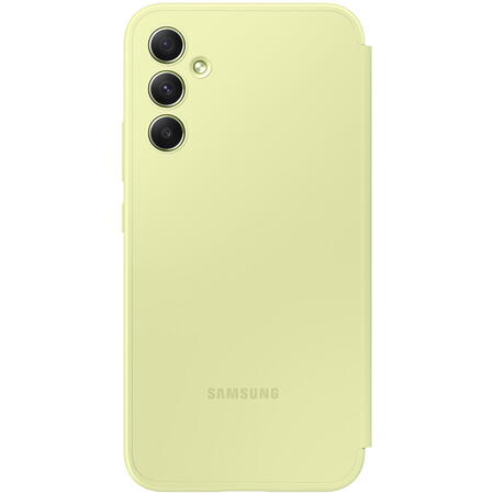 Husa de protectie Samsung Smart View Wallet Case pentru Galaxy A34, Lime