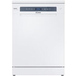 Masina de spalat vase independenta Candy Rapido CF 4C6F0W, 14 seturi, 8 programe, 59.7 cm, Clasa C, alb