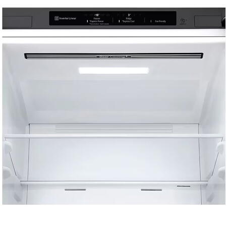 Combina frigorifica LG GBP62PZNCN1, 384 l, No Frost, Compresor Smart Inverter, DoorCooling+, Clasa C, H 203 cm, Inox
