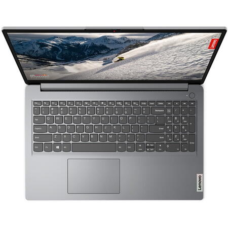 Laptop Lenovo IdeaPad 1 15AMN7 cu procesor AMD Athlon™ Gold 7220U pana la 3.7 GHz, 15.6", HD, 4GB, 256GB SSD, AMD Radeon™ 610M, No OS, Cloud Grey