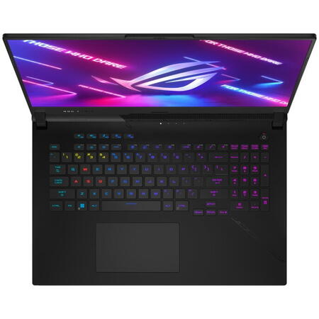 Laptop Gaming ASUS ROG Strix SCAR 17 G733PZ cu procesor AMD Ryzen™ 9 7945HX pana la 5.40 GHz, 17.3", WQHD, IPS, 240Hz, 32GB DDR5, 2TB SSD, NVIDIA® GeForce RTX™ 4080 12GB GDDR6, No OS, Off Black