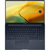 Laptop ultraportabil ASUS Zenbook 15 OLED UM3504DA cu procesor AMD Ryzen™ 7 7735U pana la 4.80 GHz, 15.6", 2.8K, OLED, 16GB, 1TB SSD, AMD Radeon™ Graphics, Windows 11 Pro, Ponder Blue