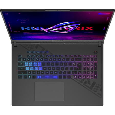 Laptop Gaming ASUS ROG Strix G18 G814JU cu procesor Intel® Core™ i9-13980HX pana la 5.60 GHz, 18", FHD+, IPS, 165Hz, 16GB DDR5, 1TB SSD, NVIDIA® GeForce RTX™ 4050 6GB GDDR6, Windows 11 Home, Eclipse Gray