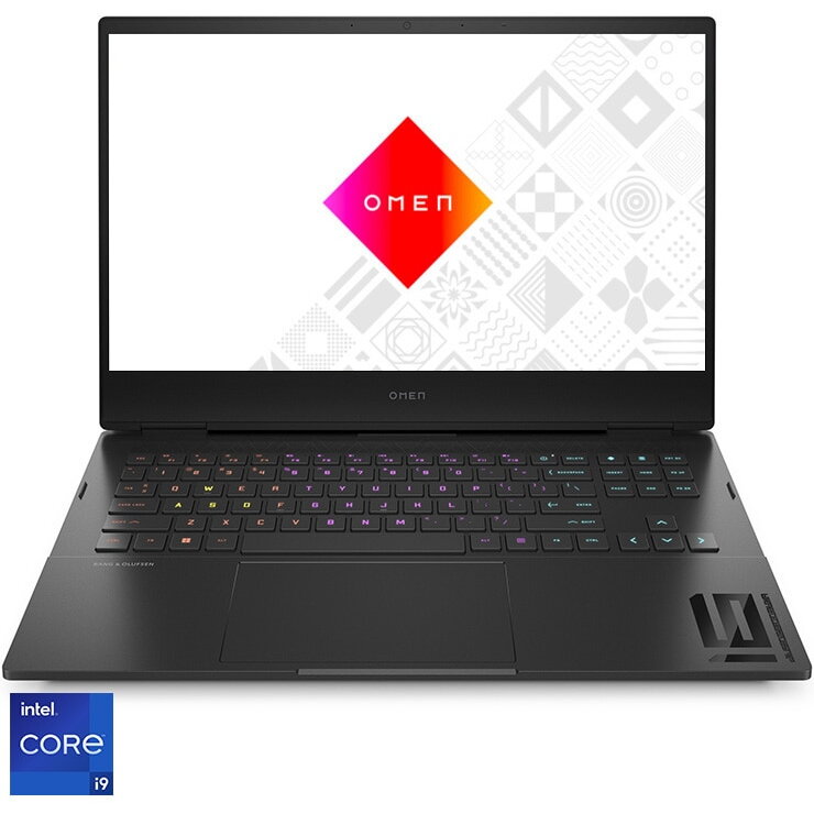 Laptop Gaming OMEN By HP 16-k0010nq cu procesor Intel® Core™ i9-12900H pana la 5.0 GHz, 16.1, QHD, IPS, 165Hz, 32GB DDR5, 1TB SSD, NVIDIA GeForce RTX 3070 Ti 8GB, Free DOS, Shadow Black