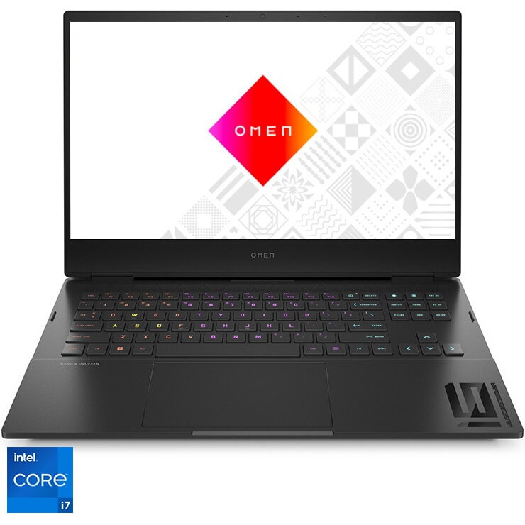 Laptop Gaming OMEN By HP 16-k0022nq cu procesor Intel® Core™ i7-12700H pana la 4.70 GHz, 16.1, Full HD, IPS, 144 Hz, 16GB, 1TB SSD, NVIDIA GeForce RTX 3050 Ti 4GB, Free DOS, Shadow Black