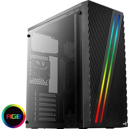 Carcasa Streak Midi Tower Black