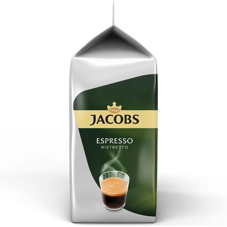 Set 5 x Capsule cafea, Jacobs Tassimo Espresso Ristretto, 120 bauturi x 50 ml, 120 capsule