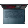 Laptop ultraportabil Lenovo Yoga Pro 7 14ARP8 cu procesor AMD Ryzen™ 7 7735HS pana la 4.75 GHz, 14.5", 2.5K, IPS, 16GB, 1TB SSD, AMD Radeon™ 680M, No OS, Tidal Teal, 3y on-site Premium Care 