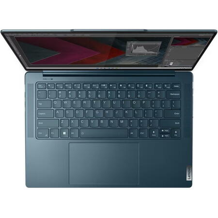 Laptop ultraportabil Lenovo Yoga Pro 7 14IRH8 cu procesor Intel® Core™ i7-13700H pana la 5.0 GHz, 14.5", 2.5K, IPS, 32GB, 1TB SSD, Intel® Iris® Xe Graphics , No OS, Storm Grey, 3y on-site Premium Care