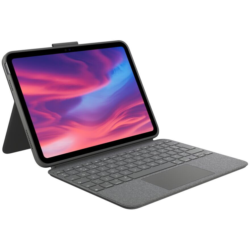 Logitech Combo Touch For Ipad (10th Gen) - Oxford Grey - Uk
