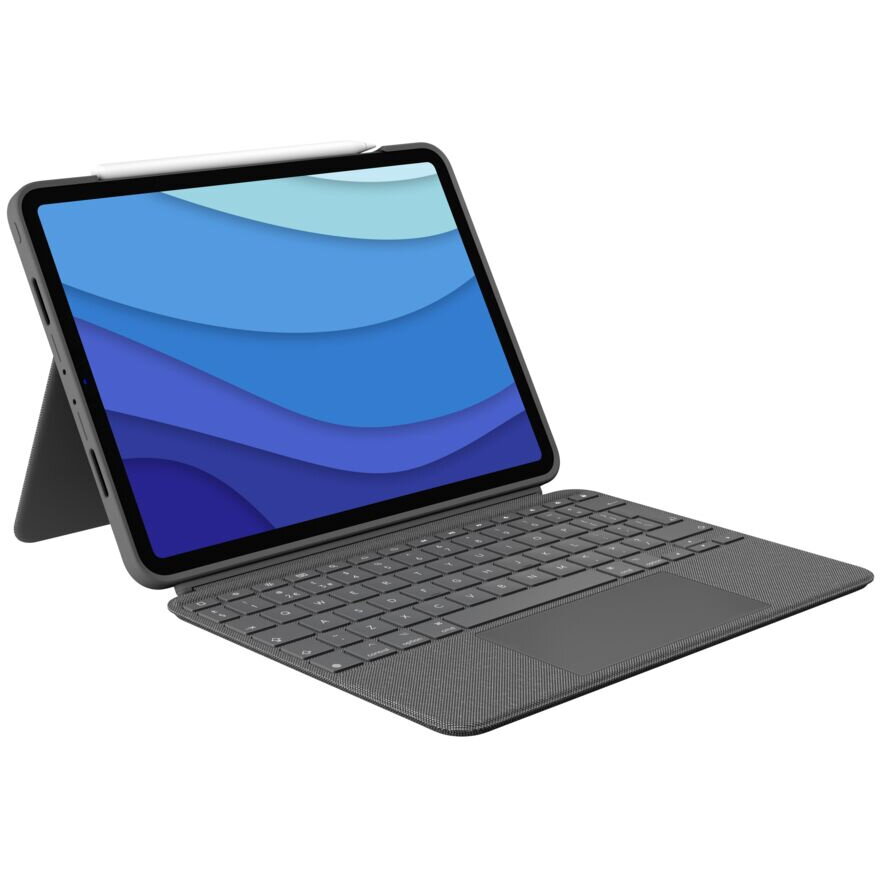 Logitech Combo Touch For Ipad Pro 11-inch (1st, 2nd, 3rd And 4th Gen) - Grey - Uk