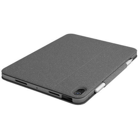 Husa de protectie Logitech cu tastatura Folio Touch pentru iPad Air (4th & 5th generation) , Oxford Grey - UK