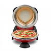 Cuptor pizza G3Ferrari Delizia cu suprafata de coacere din piatra refractara, termoregulator pana la 390° C si timer cu atentionare sonora, rosu