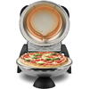 Trevi Cuptor pizza G3Ferrari Delizia Silver special cu suprafata de coacere din piatra refractara, termoregulator pana la 400° C si timer cu atentionare sonora