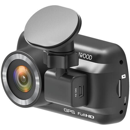 Camera auto DVR Kenwood A201, Rezolutie HD, Ecran 2.7", HDR, GPS, Card 16GB inclus, Senzor G cu 3 axe, unghi vizualizare 136°