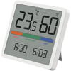 Termometru si higrometru digital cu afisaj data/ora GreenBlue, GB380, alb