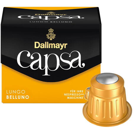 Capsule Cafea Dallmayr Capsa Lungo Belluno, compatibil Nespresso, 10 capsule, 56 gr.