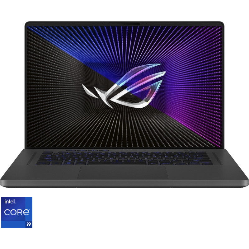 Laptop ASUS Gaming 16'' ROG Zephyrus G16 GU603VI, QHD+ 240Hz, Procesor Intel® Core™ i9-13900H (24M Cache, up to 5.40 GHz), 16GB DDR4, 1TB SSD, GeForce RTX 4070 8GB, No OS, Eclipse Gray